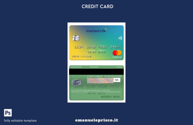 stile verificato Modello mastercard della banca Standard Life del Regno Unito